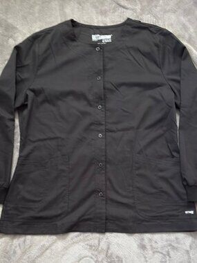 Gray's Anatomy Black Jacket Scrubs M